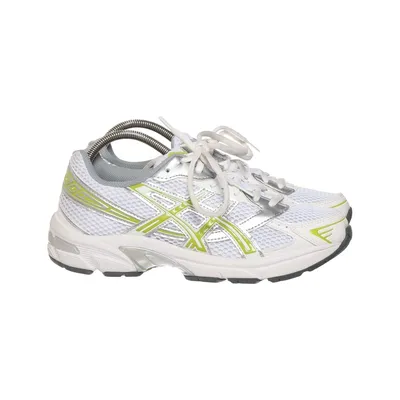 Running shoes (White, Green, Silver) from Asics
