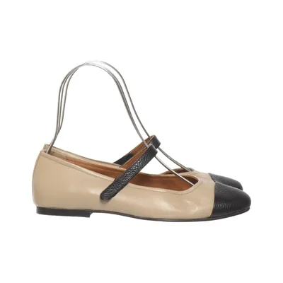 Ballerinaskor (Beige, Svart) från Copenhagen Shoes Skinn