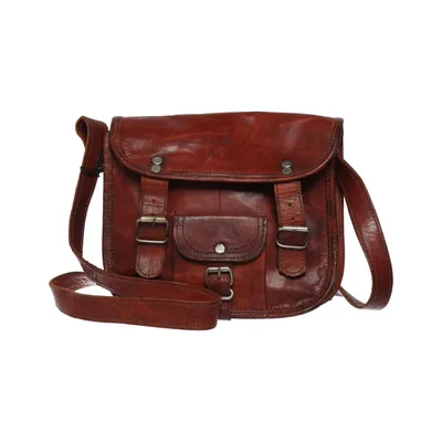 Sac à bandoulière (Marron) de Gusti Leder Coton, Cuir