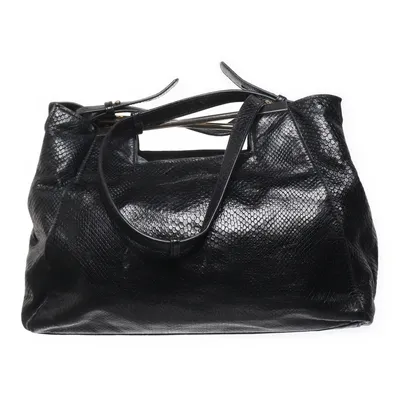 Shoulder-bag (Skinnväska med metallhandtag och lång axelrem) from Halston Heritage Leather