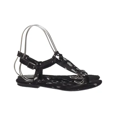 Sandals (Black, Silver) from Maruti