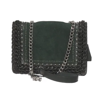 Shoulder-bag (Green) from Zara Woman Leather