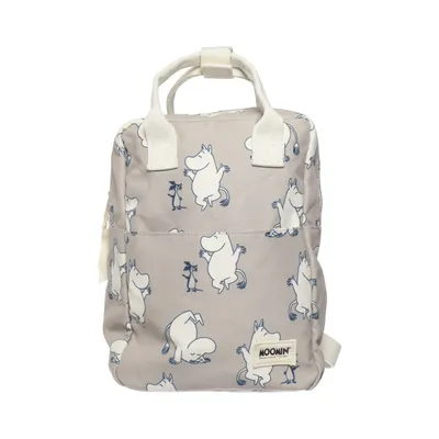 Backpack (Beige, White, Blue) from Moomin by Lindex Polyester