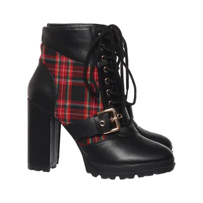 Heeled boots (Black, Red, Multicolored) from Shoedazzle