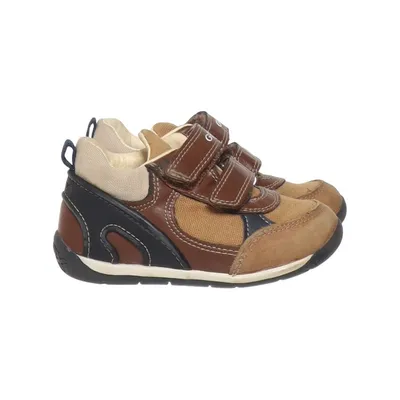 Gymschoenen (Bruin, Beige, Blauw) van Geox Leer