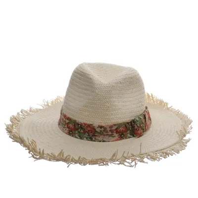 Strohoed (Beige, Meerkleurig) van Hemtex