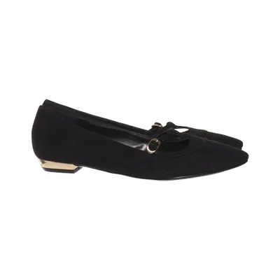 Ballerinaskor (Svart) från Primadonna Collection Skinnimitation, Mockaimitation, Polyuretan