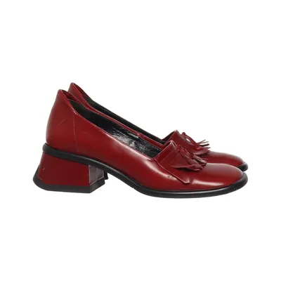 Loafers (Rood) van Bamå Skor Leer