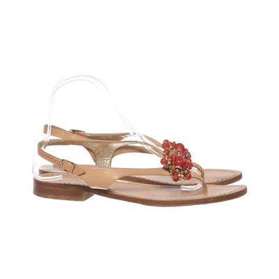 Sandaler (Beige, Röd) från Capri Skinn