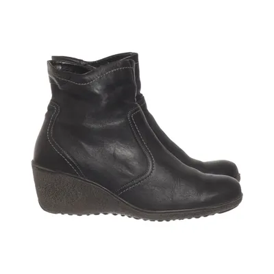 Ankle boots (Black) from Luftpolster Leather