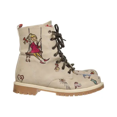Bottes à lacets (Beige, Multicolore) de Goby