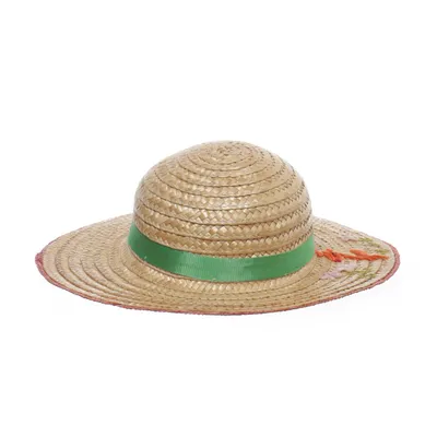 Stråhatt (Beige, Grön, Flerfärgad)