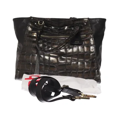 Sac à main (Noir, Or) de Abro Cuir