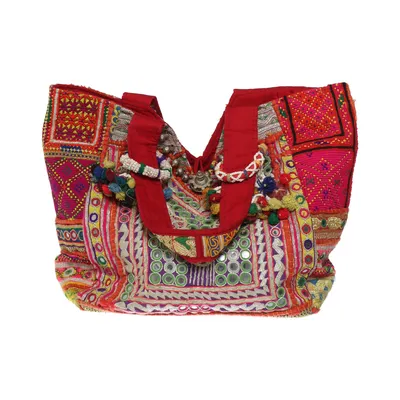 Handtas (Rood, Meerkleurig) van Antik Batik Katoen