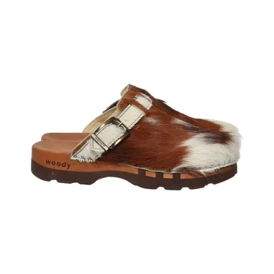 Slip-ins (Brun, Vit, Flerfärgad) från WOODY Skinn