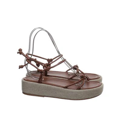 Sandals (Brown, Beige) from Flattered