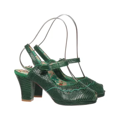 Sandales à talons hauts (Vert) de Miss L-Fire Cuir