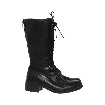 Schnürstiefel (Schwarz) von Regarde Le Ciel Leder