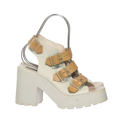 High heel sandals (Beige, Brown) from Miista