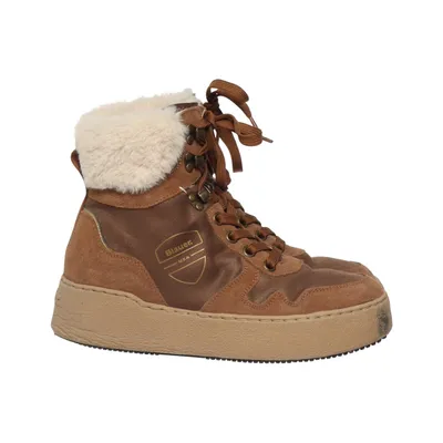 Schnürstiefel (Braun) von Blauer Leder
