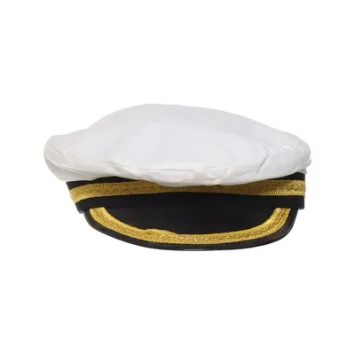 Chapeau de capitaine (Blanc, Noir)