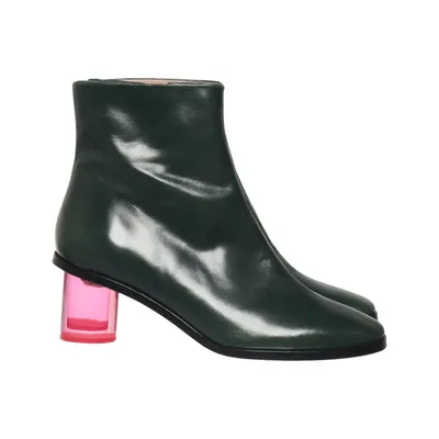 Stiefeletten (Grün) von Marimekko Leder