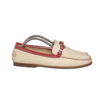 Loafers (Beige, Red) from Tod's