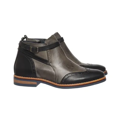 Ankle boots (Black, Gray) from Ralph Harrison Leather