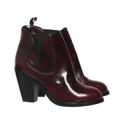 Bottes à talons (Rouge) de Patrizia Dini Cuir