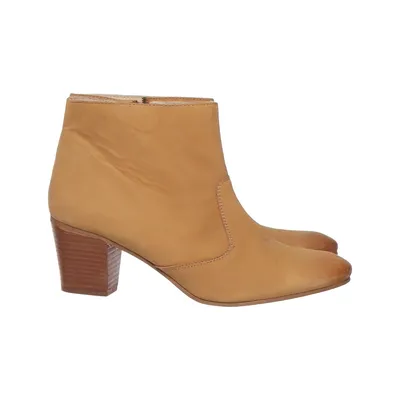 Heeled boots (Beige) from Taupage Leather