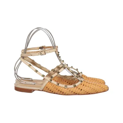 Sandales (Jaune, Beige) de Schutz Cuir