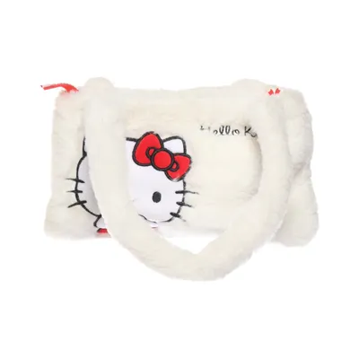 Handbag (White, Red) from Hello Kitty Polyester