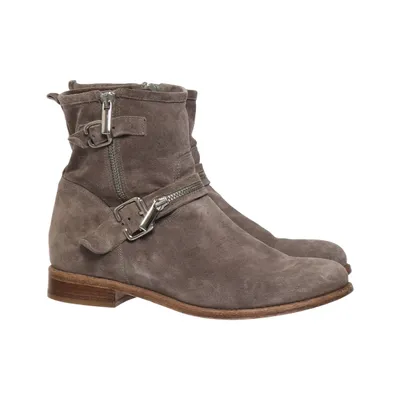 Ankle boots (Gray) from Progetto Leather