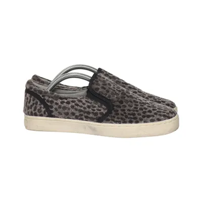 Slip-ons (Gray, Black) from Units Footwear Leather