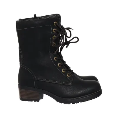 Laced boots (Black)