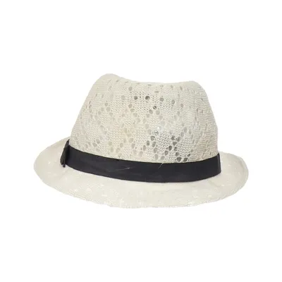 Chapeau Fedora (Blanc) de H&M Coton