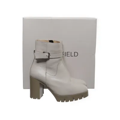 Heeled boots (Beige) from Anna Field Leather