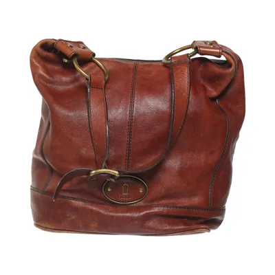 Schoudertas (Bruin) van Fossil Leer