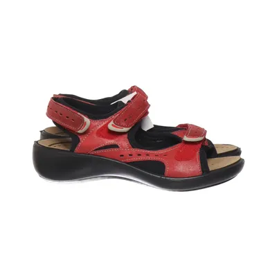Sandales (Romika sandal med velcroremme - rød) de Romika Cuir
