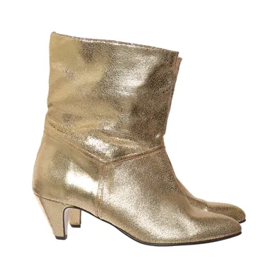 Heeled boots (Gold) from Anonymous Copenhagen Leather