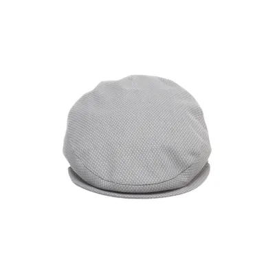 Flat cap (Gray, White) from Fiebig Cotton