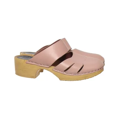 Klompen (Roze) van Swedish Clogs Leer