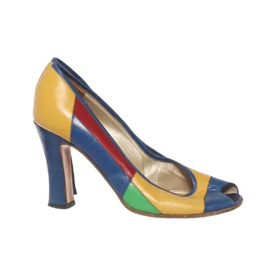 High heels (Blue, Yellow, Red) from Gianmarco Lorenzi Leather