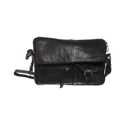 Sac à bandoulière (Noir) de Spikes & Sparrow Coton, Cuir, Polyester