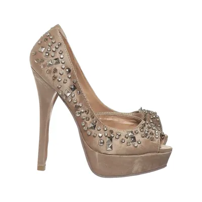 High heels (Beige) from Crystal