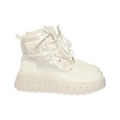 Laced boots (White) from Fashion Sport