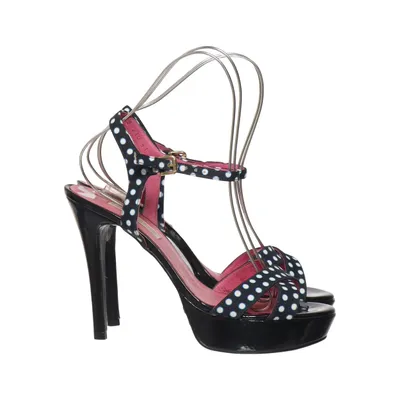 High heel sandals (Black, White, Multicolored) from Buffalo London Leather