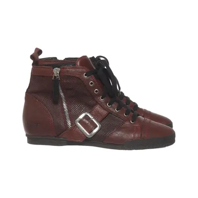 Bottes à lacets (Marron) de Nude