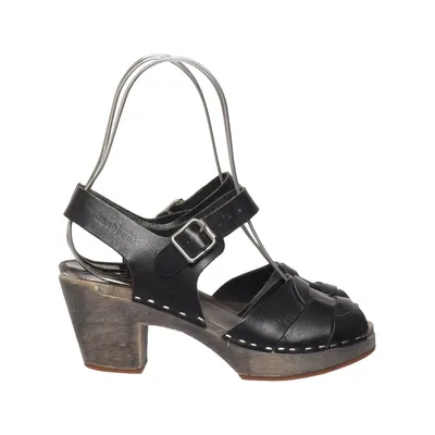Sabots (Noir) de Swedish Hasbeens Cuir