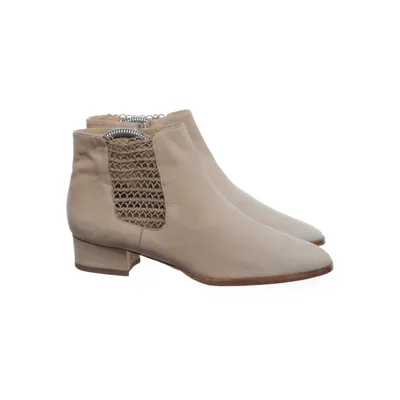 Enkellaarzen (Beige) van Ceasarina Leer